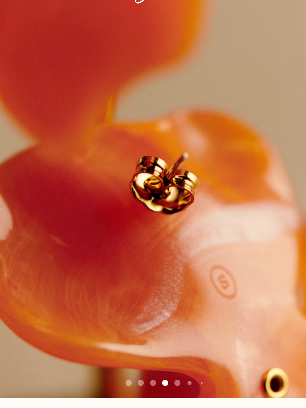 Sezane Gold-tone Earring Back Pair